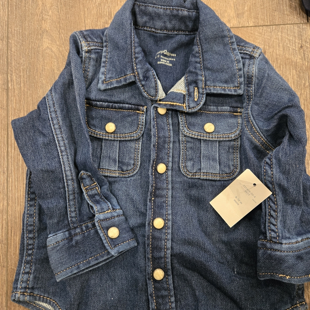 Cat & Jack Kids Denim Jacket - Dark Blue